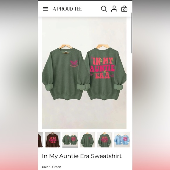 In My Auntie Era Crewneck Sweatshirt - Picture 5 of 8